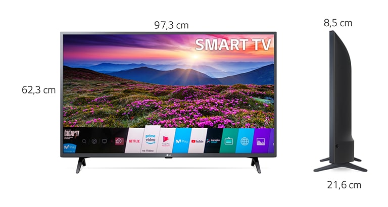 TV LG 43 Pulgadas 108 cm 43LM6370PDB FHD LED Plano Smart TV M01