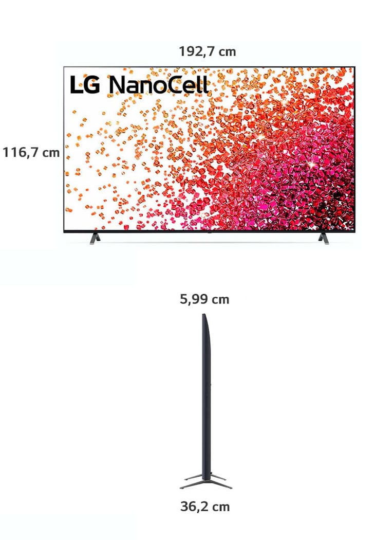 TV LG 86 Pulgadas 217 cm 86NANO75 4K-UHD NanoCell Smart TV