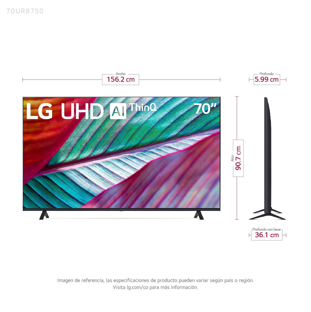 Televisor LG NanoCell 70 UHD 4K ThinQ AI 70NANO75SQA (2022