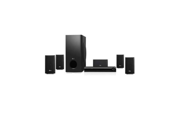 Vista frontal de Aumenta tu experiencia de imagen con un sonido envolvente. HT805ST