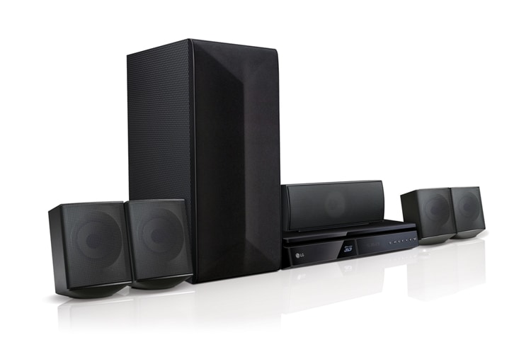 Vista frontal de Teatro en Casa LG 1000W 5.1ch LHB625M