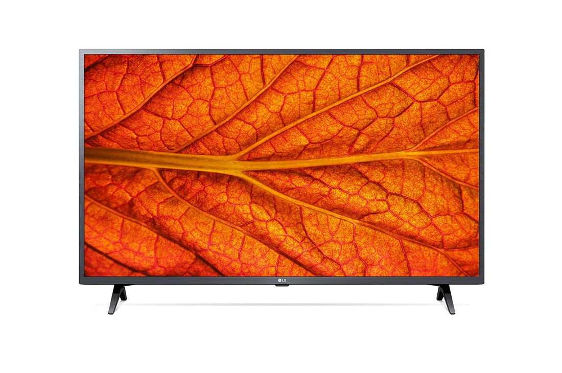 Tv LG 43LM6370 vista frontal pantalla prendida