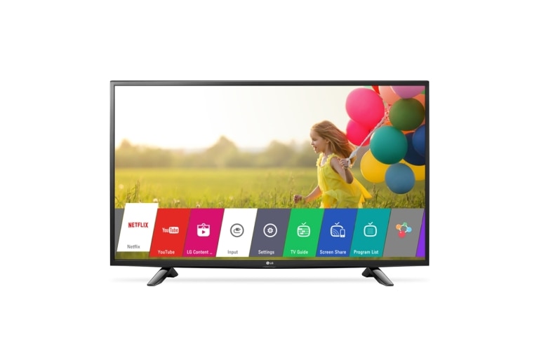 Vista frontal de LG LED Smart Full HD 49LH573T 49LH573T