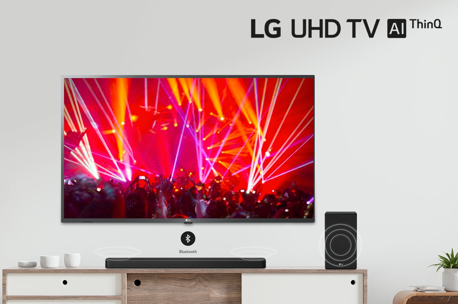 LG Televisor LED UHD -  Active HDR - Sonido Ultra Surround - Smart TV, 49UN7300PDC