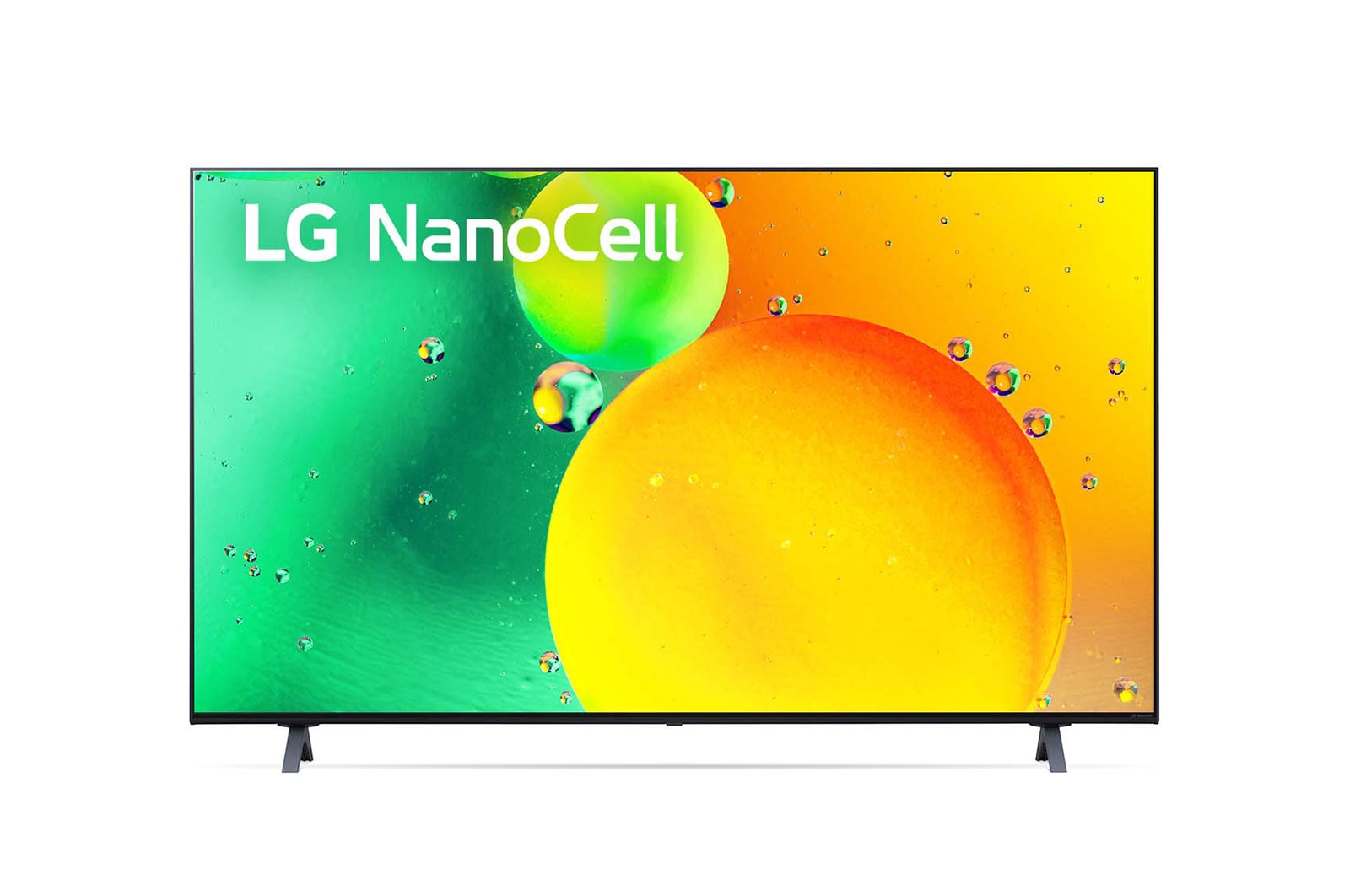 Vista frontal del televisor LG NanoCell