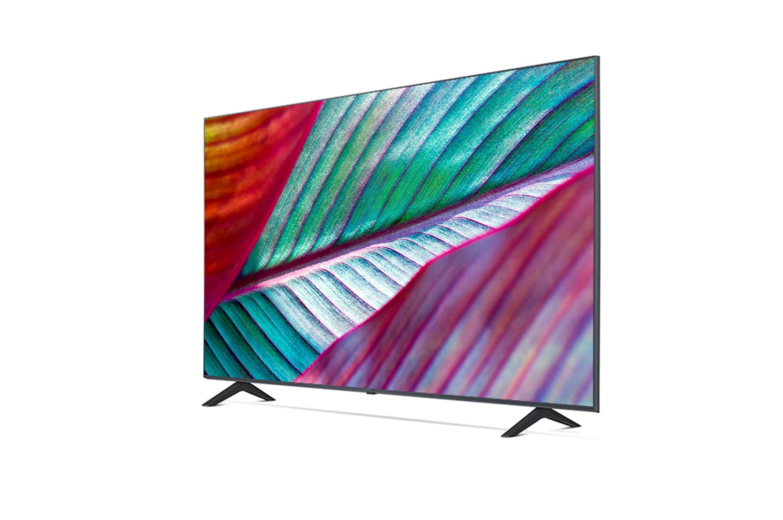 Vista frontal lateral izquierda, Televisor LG 4k UHD