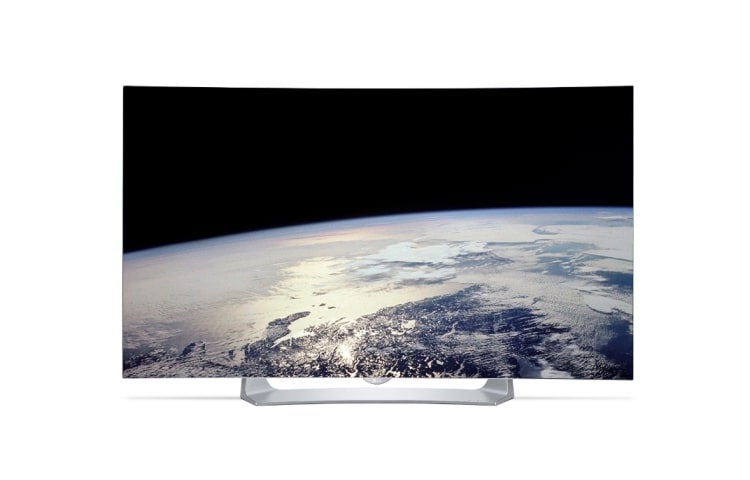 Vista frontal de OLED TV de LG Negro Perfecto - Colores Perfectos - webOS 2.0 55EG910T