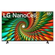 LG Televisor LG 55" NanoCell|4K |Procesador IA α5 |Smart TV|Filtro de color|Filmmaker mode| Incluye Magic Remote, 55NANO77SRA