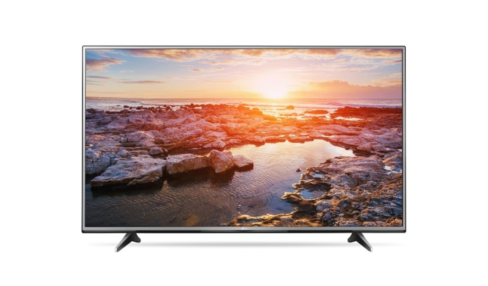 Vista frontal de UHD TV-60UH615T Diseño Metálico,Sonido ULTRA Surround,webOS 60UH615T