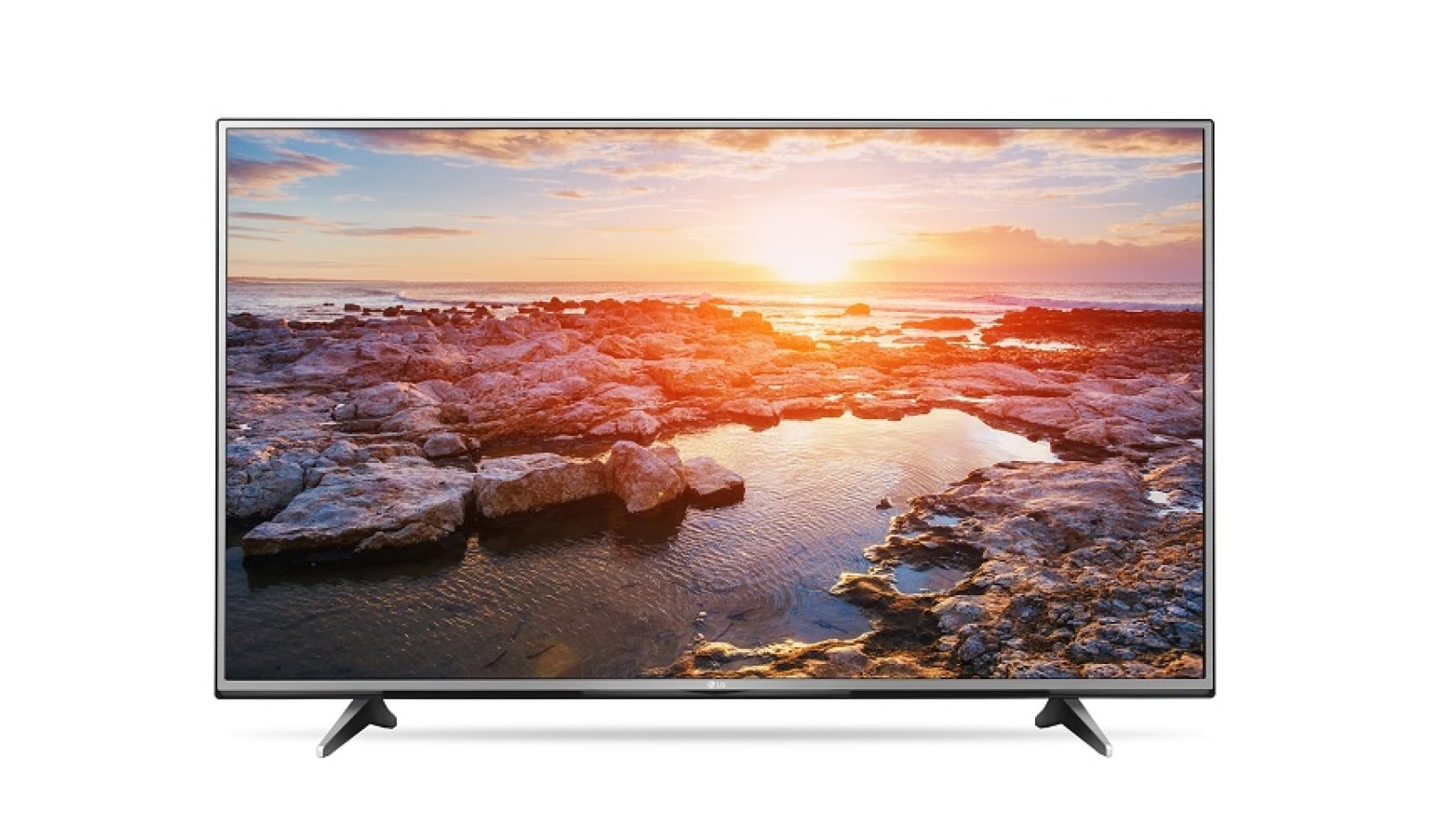 Vista frontal de UHD TV-65UH615T Diseño Metálico,Sonido ULTRA Surround,webOS. 65UH615T