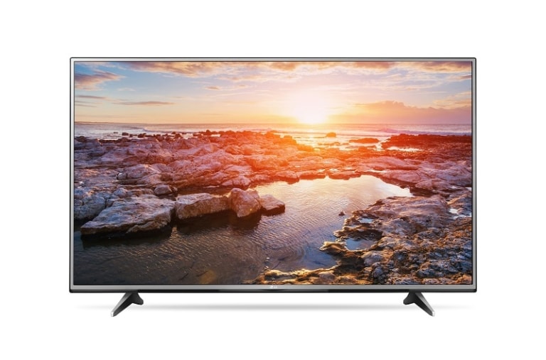 Vista frontal de UHD TV-65UH615T Diseño Metálico,Sonido ULTRA Surround,webOS. 65UH615T