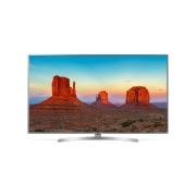 Vista frontal de TV LG UHD 65&#34;, Smart TV, 4K Active HDR, Sonido DTS VIRTUAL:X 65UK6550PDB