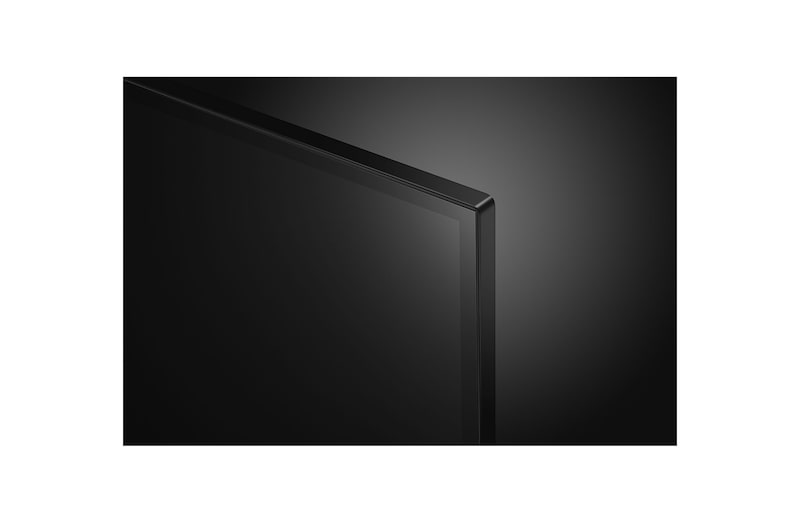 Close-up of the top edge of LG UHD TV