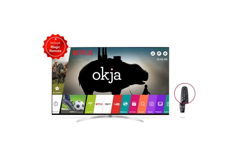 Vista frontal de Televisor SUPER UHD 4K 75 &#34;- NanoCell DISPLAY -  Multi HDR (HDR 10 &#43; Premium Dolby Vision) - Sonido Premium Harman Kardon- SMART TV  75SJ955T