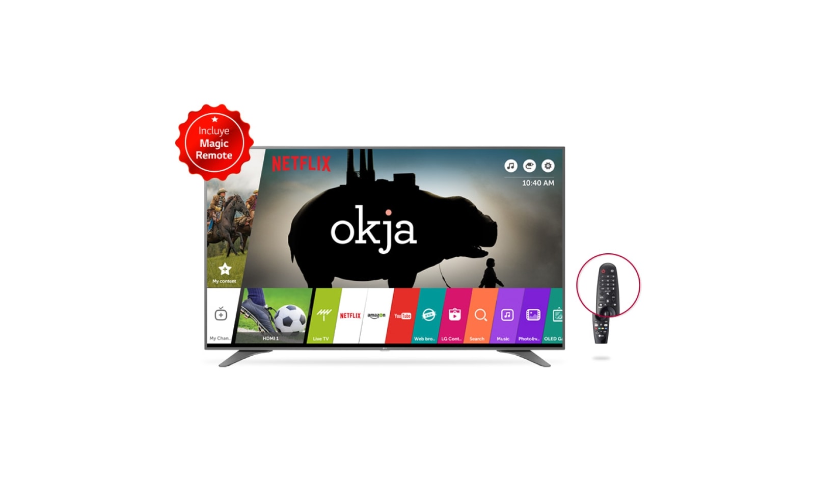Vista frontal de LG ULTRA HD TV 75&#39;&#39; 75UH655T