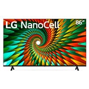 LG Televisor LG 86" NanoCell|4K |ProcesadorIA α7 |Smart TV|Filtro de color|Pantalla Ultragrande|Incluye Magic Remote, 86NANO77SRA