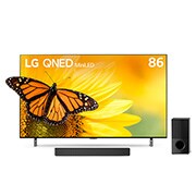 LG Combo TV LG 86" QNED MiniLED 4K | Procesador inteligente | Smart tv webOS | Magic Remote | Dolby + Sound Bar LG SNH5 | 600W | Dolby ATMOS, 86QNED85SRA-SNH5