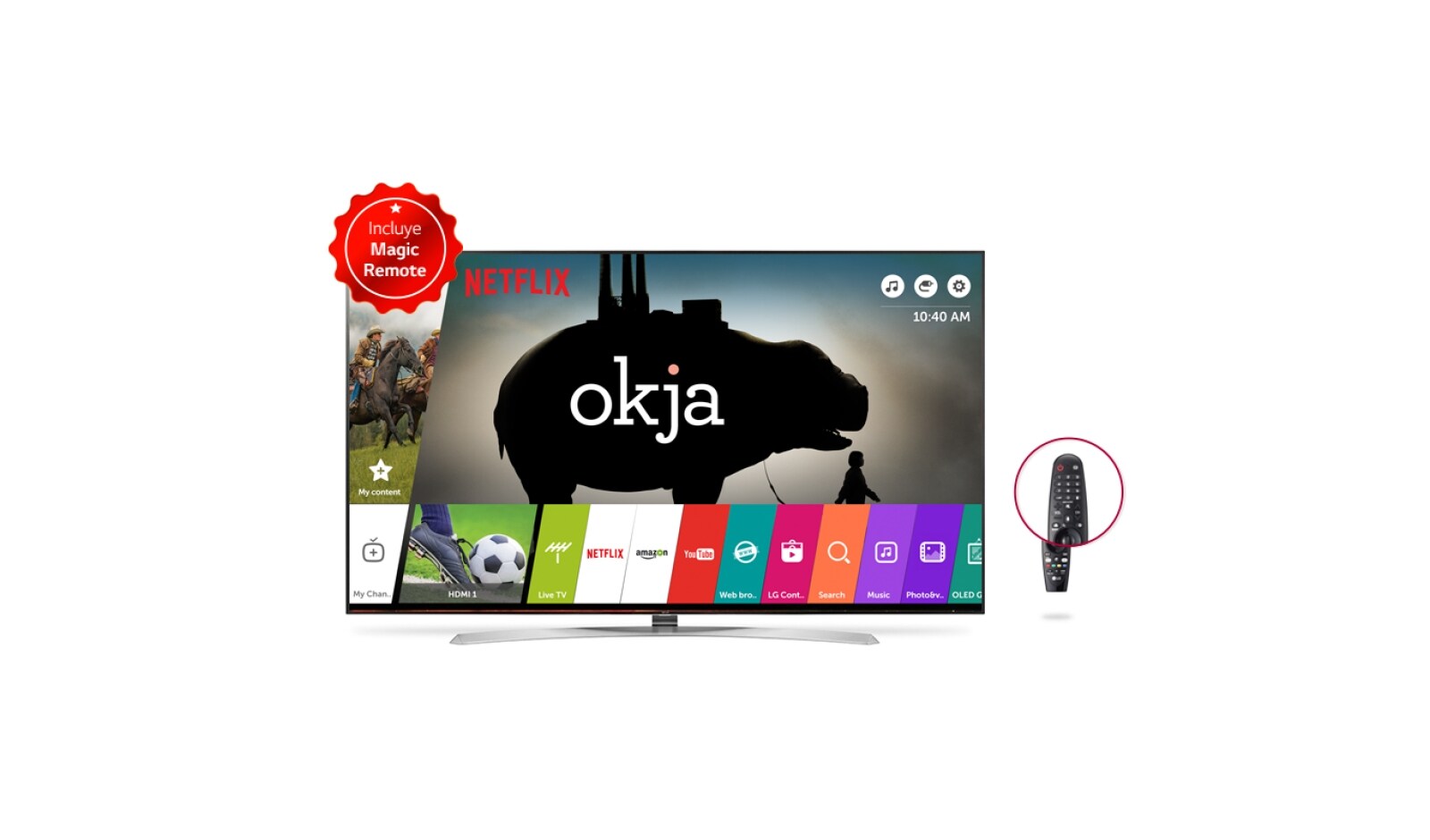 Vista frontal de SUPER UHD 4K 86 &#34;- NanoCell Display -  Multi HDR- Sonido Premium 86SJ957T