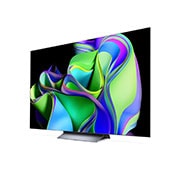 Vista Frontal lateral derecha Televisor LG OLED Evo