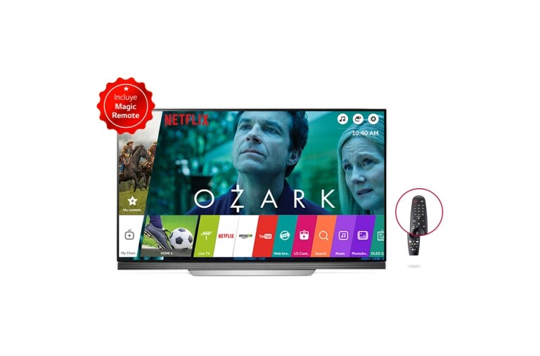 Vista frontal de OLED 4K - Multi HDR - Sonido Premium Dolby Atmos - SMART TV OLED65E7T