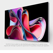 LG Televisor LG 65" OLED evo | 4K |  Procesador AI α9 | Smart TV  |Ultra delgado|Diseño de arte|Incluye  Magic remote, OLED65G3PSA