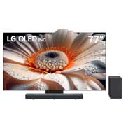  Televisor LG OLED de 77 pulgadas modelo C3, con pantalla ultradelgada, tecnología de imagen avanzada y diseño elegante, ideal para disfrutar de una experiencia visual inmersiva.