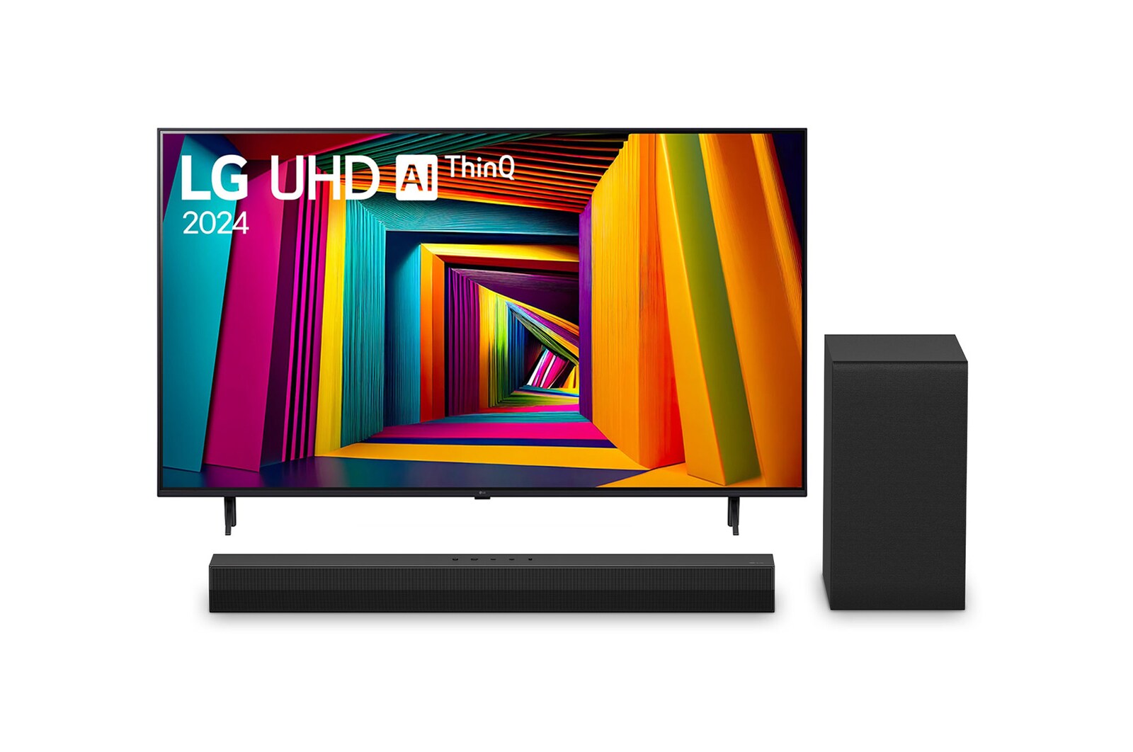 Vista frontal de Combo TV 65UT9050PSA + Barra de sonido S40T - Incluye Magic Remote 65UT9050PSA.S40T