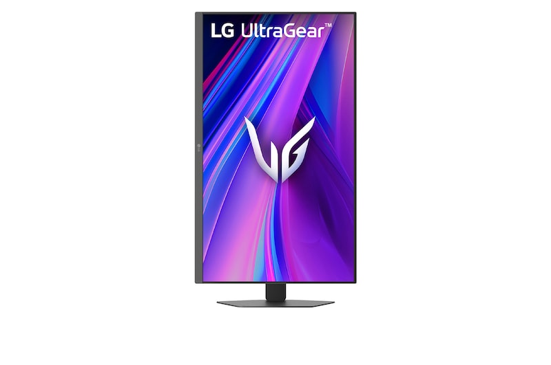 front view of the monitor with the stand down