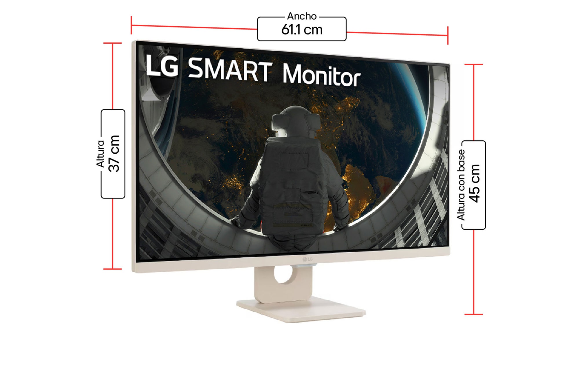 Monitor Smart 27 Pulgadas IPS 100 Hz y webOS23 Bluetooth 100Hz