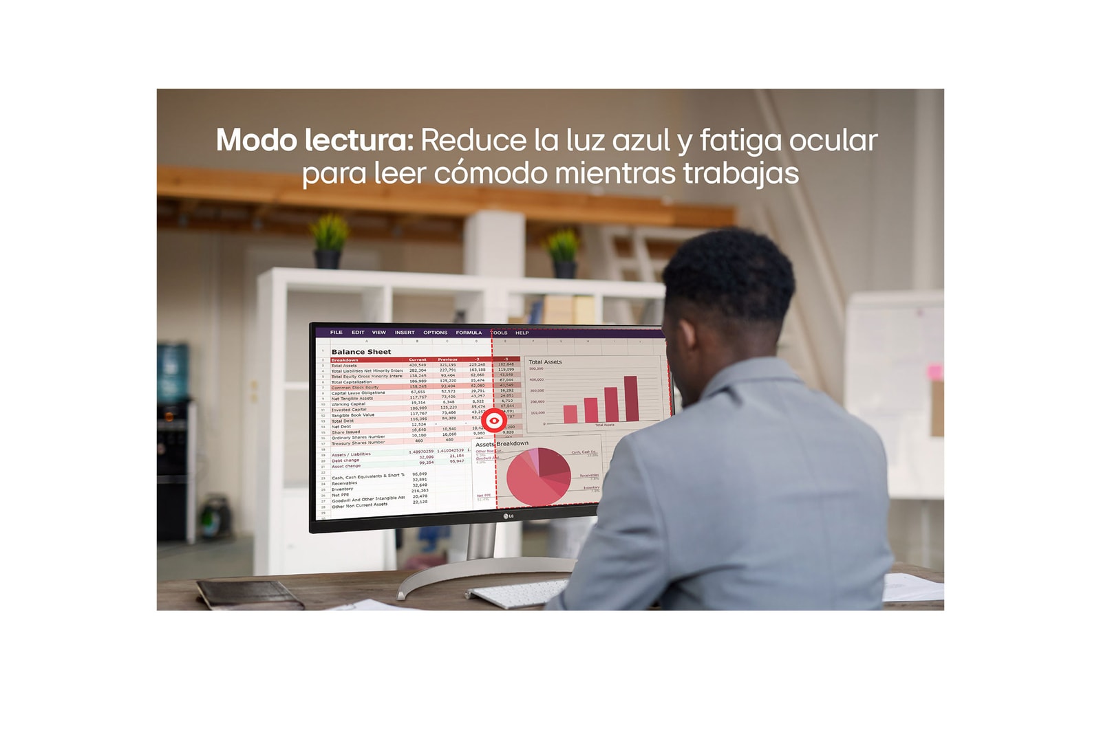 LG Monitor IPS FHD de 29 Pulgadas UltraWide con Multitasking y HDR 10, 29WQ600-W