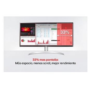 LG Monitor IPS FHD de 29 Pulgadas UltraWide con Multitasking y HDR 10, 29WQ600-W