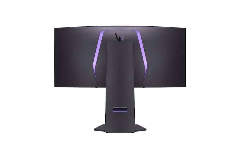 rear perspective view with lights on