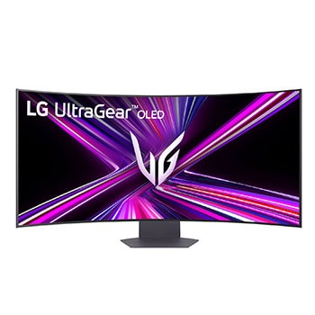 front view of the monitor with the stand down