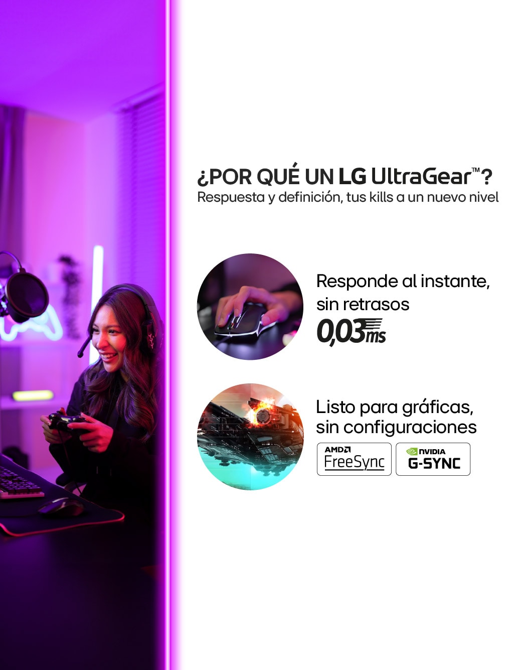 Monitor LG UltraGear OLED 5K2K de 45" con Dual-Mode y 330Hz | LG Colombia