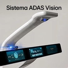 Vista lateral del producto del sistema de visión ADAS