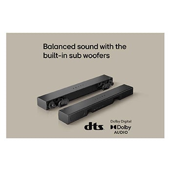 Tarjeta USP: Sonido equilibrado con los subwoofers integrados.