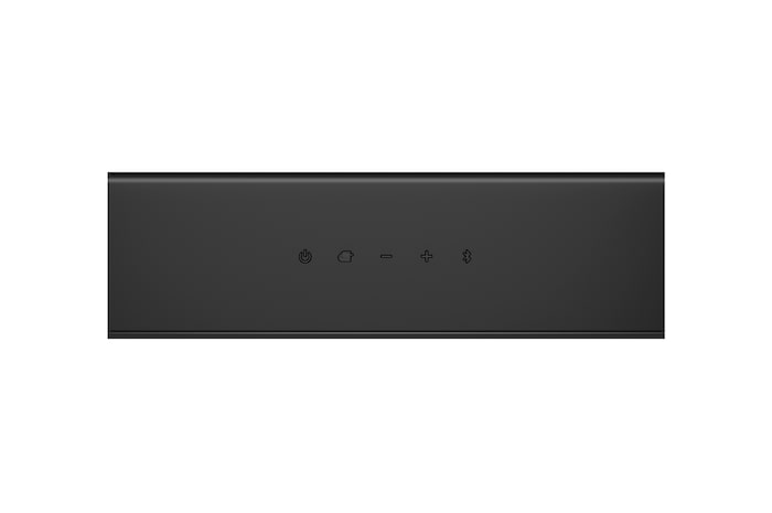 Soundbar buttons close-up