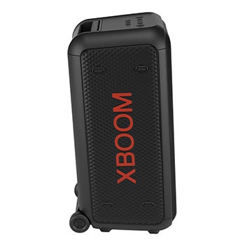 Vista frontal del lado derecho. El logo de XBOOM está colocado.