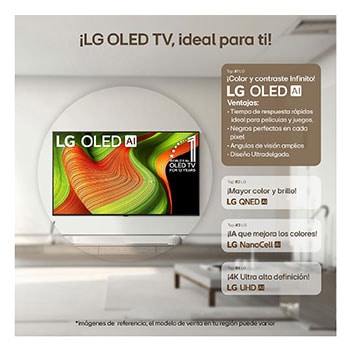 TV LG OLED AI B5 4K. ideal para ti
