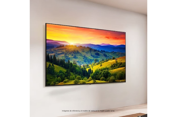 Pantalla de una LG TV que reproduce contenido de ciencia ficción. La interfaz de AI Chatbot aparece en la pantalla. El usuario envió un mensaje al chatbot en el que dijo que la pantalla está demasiado oscura. El chatbot ofreció soluciones a la solicitud. Esta escena también está dividida por la mitad. Un lado está más oscuro y el otro más brillante; esto muestra cómo AI Chatbot solucionó automáticamente el problema del usuario. El texto explica que AI Chatbot puede entender la intención del usuario y ofrecer soluciones a los problemas.