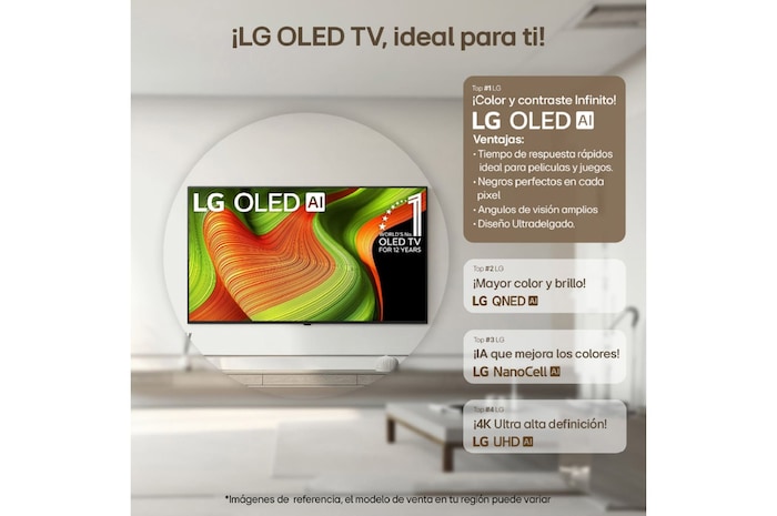  Smart TV LG OLED AI B5 4K ideal para ti