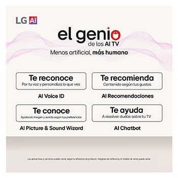 Vista lateral de la Smart TV LG OLED evo AI C5 4K.