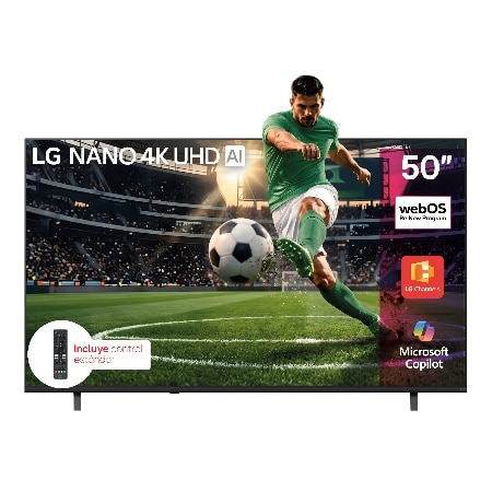 TV LG 50" NANO 4K UHD Smart TV con IA 50NU830BPSA 50NU830BPSA