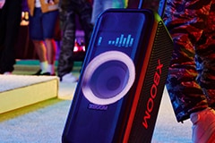 Imagen del XBOOM que muestra el modo Karaoke