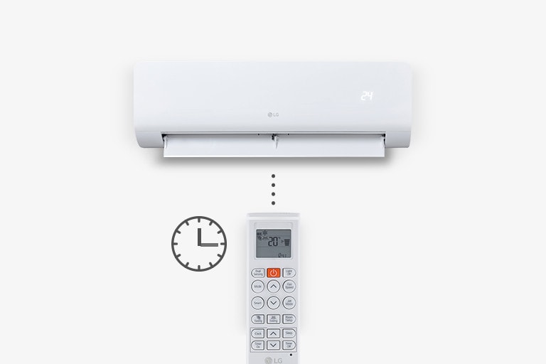  El aire acondicionado está controlado por un controlador de tiempo remoto.