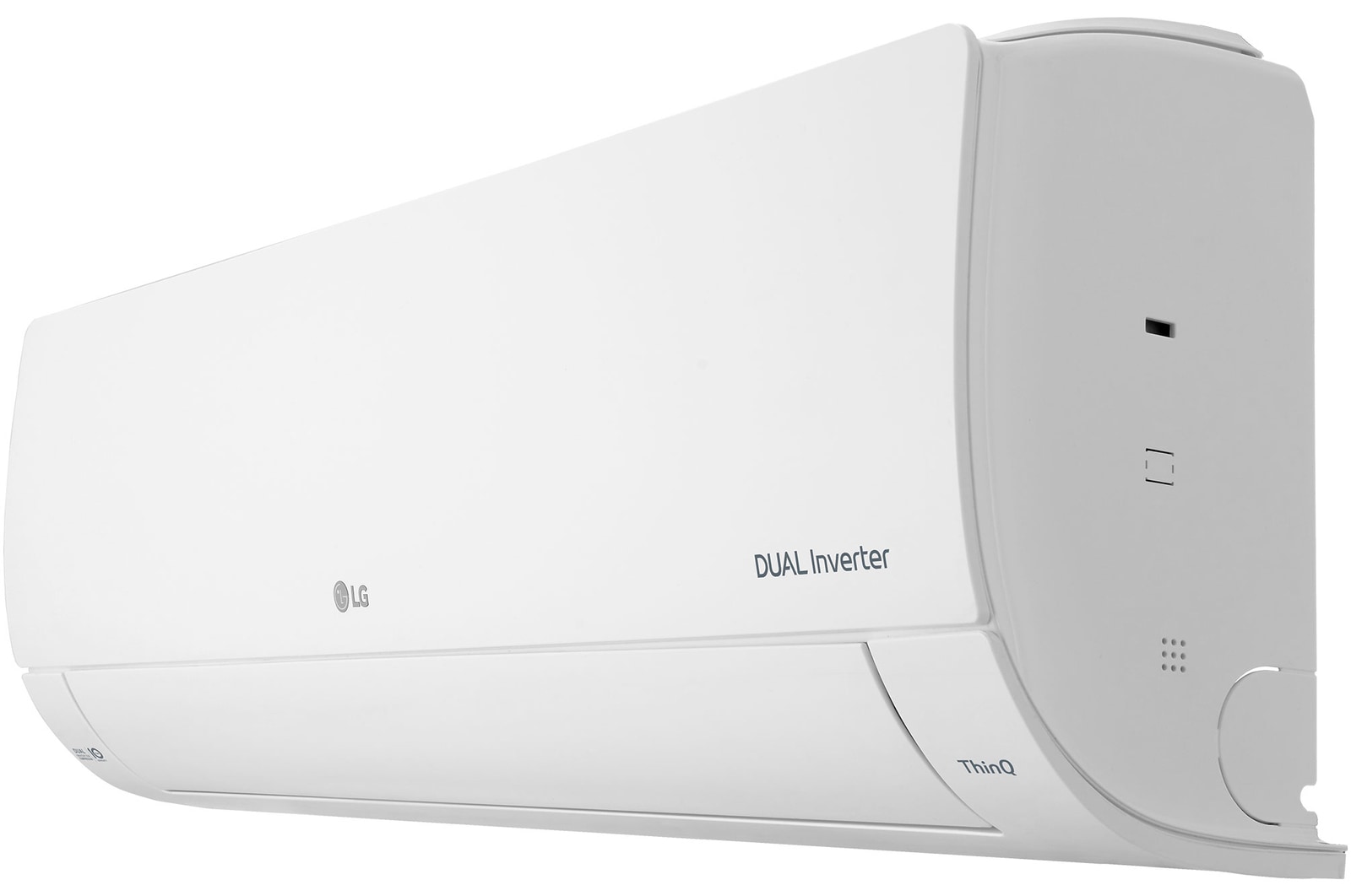 Vista de perfil aire acondicionado lg