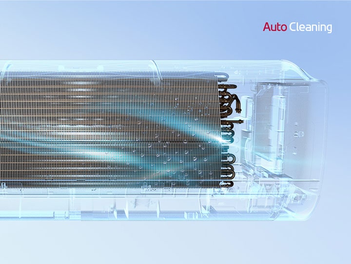 Un intercambiador de calor secado mediante flujo de aire interno