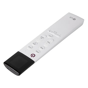 Vista posterior del control remoto del aire acondicionado LG ARTCOOL GALLERY