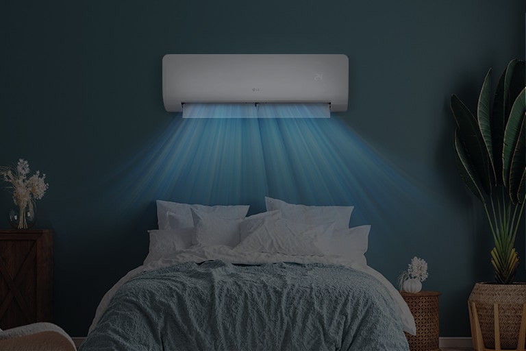 Disfruta de un sueño profundo sin la molesta luz del aire acondicionado.