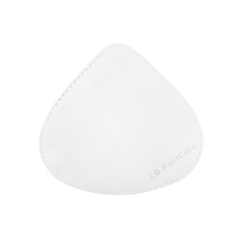 Front view of LG PuriCare™ 穿戴式空氣清新機 內部瀘網 Type - B (30個/盒) ADQ75797706